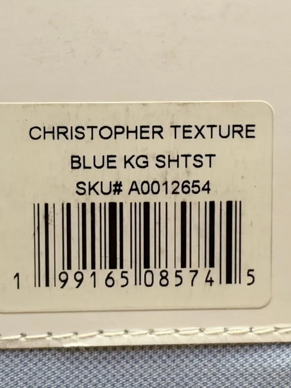 Tommy Hilfiger Blue Chambray King Size Cotton Sheet Set (CHRISTOPHER TEXTURE)